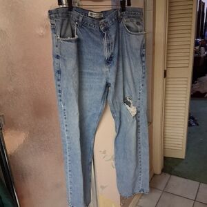 Harley-Davidson Men's Distressed Straight Jeans 42 X 32